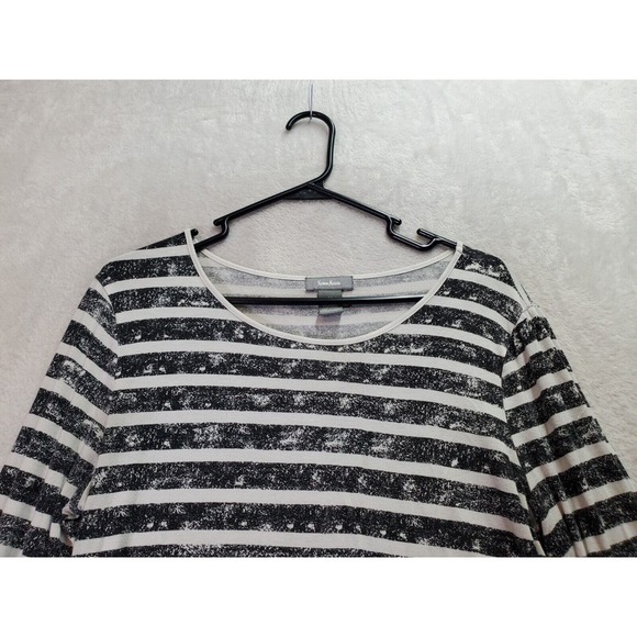 Neiman Marcus Shirt‎ Womens Medium Multi Striped Viscose Long Sleeve Round Neck - Picture 4 of 8